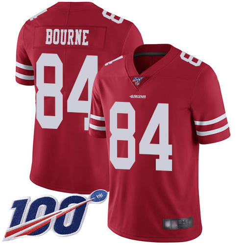 San Francisco 49ers Limited Red Men Kendrick Bourne Home NFL Jersey #84 100th Season Vapor Untouchable->women nfl jersey->Women Jersey
